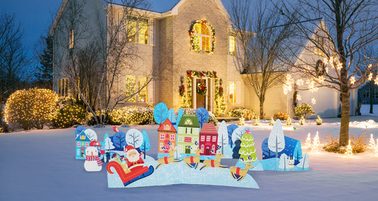 Christmas Village Outdoor Coroplast Yard Signs - All Cutouts