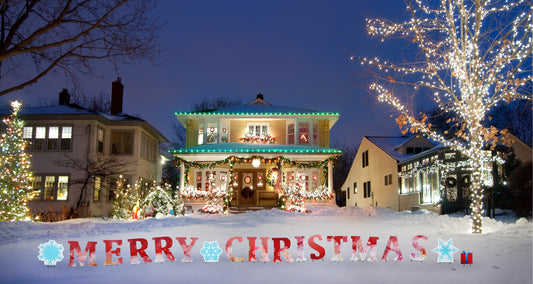 Merry Christmas Outdoor Yard Sign Decor - All Cutouts