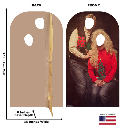Life-Size Ugly Christmas Sweater Portrait Stand-In - All Cutouts