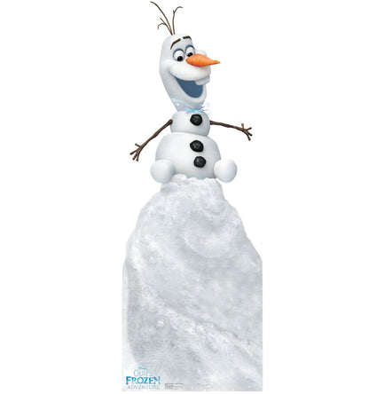 Life-Size Olaf on Snow Mound (Olaf's Frozen Adventure) Cardboard Cutout - All Cutouts