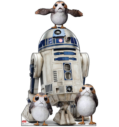 Life-Size Porgs with R2-D2 Cardboard Cutout - All Cutouts