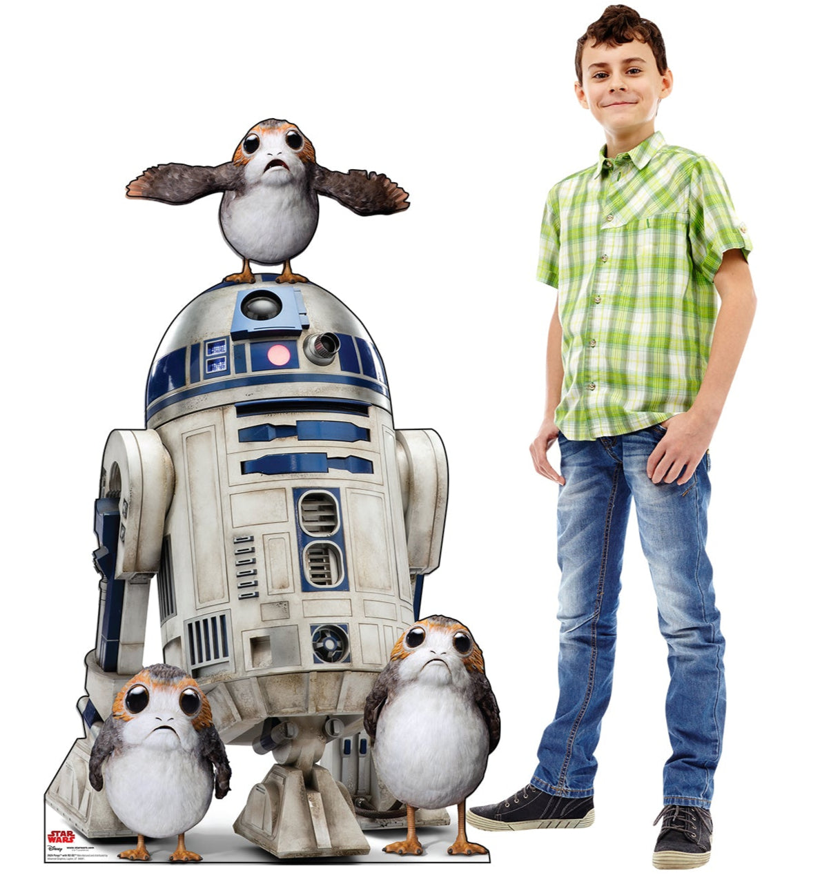 Life-Size Porgs with R2-D2 Cardboard Cutout - All Cutouts
