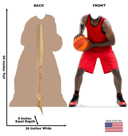 Life-Size Basketball Player Stand-In Cardboard Cutout - All Cutouts