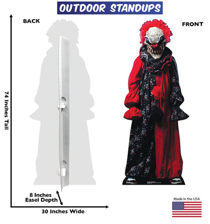 Creepy Clown Outdoor Coroplast Cutout