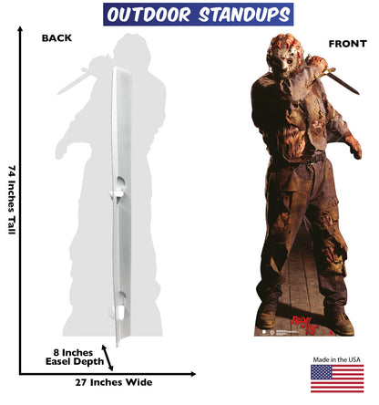 Jason Voorhees Life-Size Outdoor Coroplast Cutout
