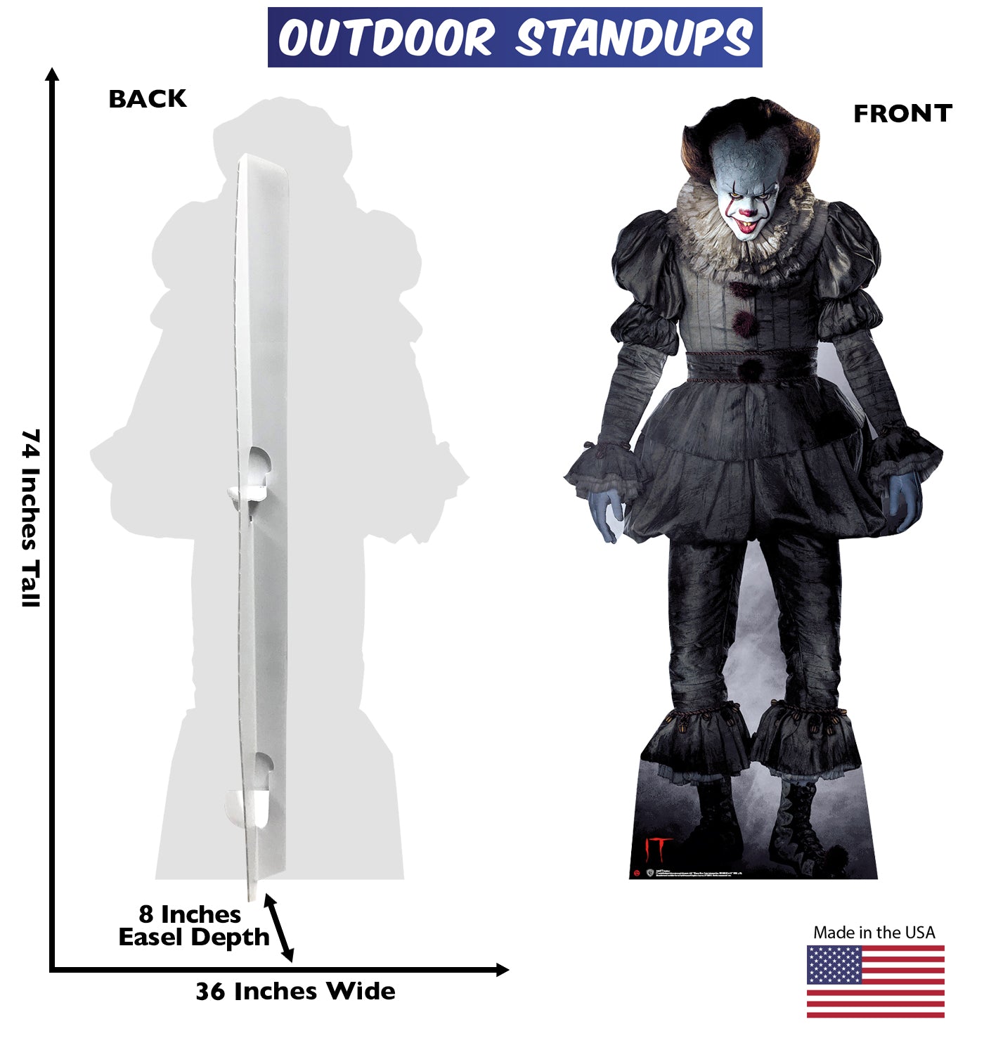 Pennywise "IT" Outdoor Coroplast Cutout - All Cutouts