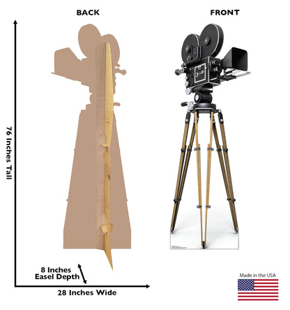 Life-size Hollywood Camera Cardboard Cutout - All Cutouts
