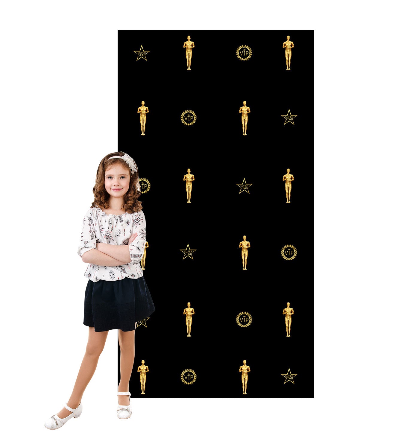 Life-size Hollywood Step and Repeat Cardboard Cutout - All Cutouts