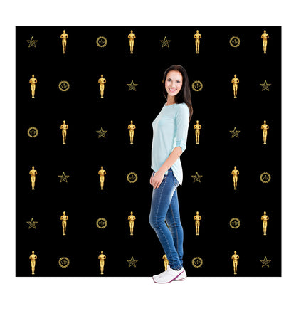 Hollywood Step and Repeat Photo Backdrop Cardboard Cutout - All Cutouts