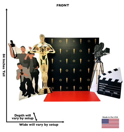 Hollywood Red Carpet Event Full Set Cardboard Cutout - All Cutouts