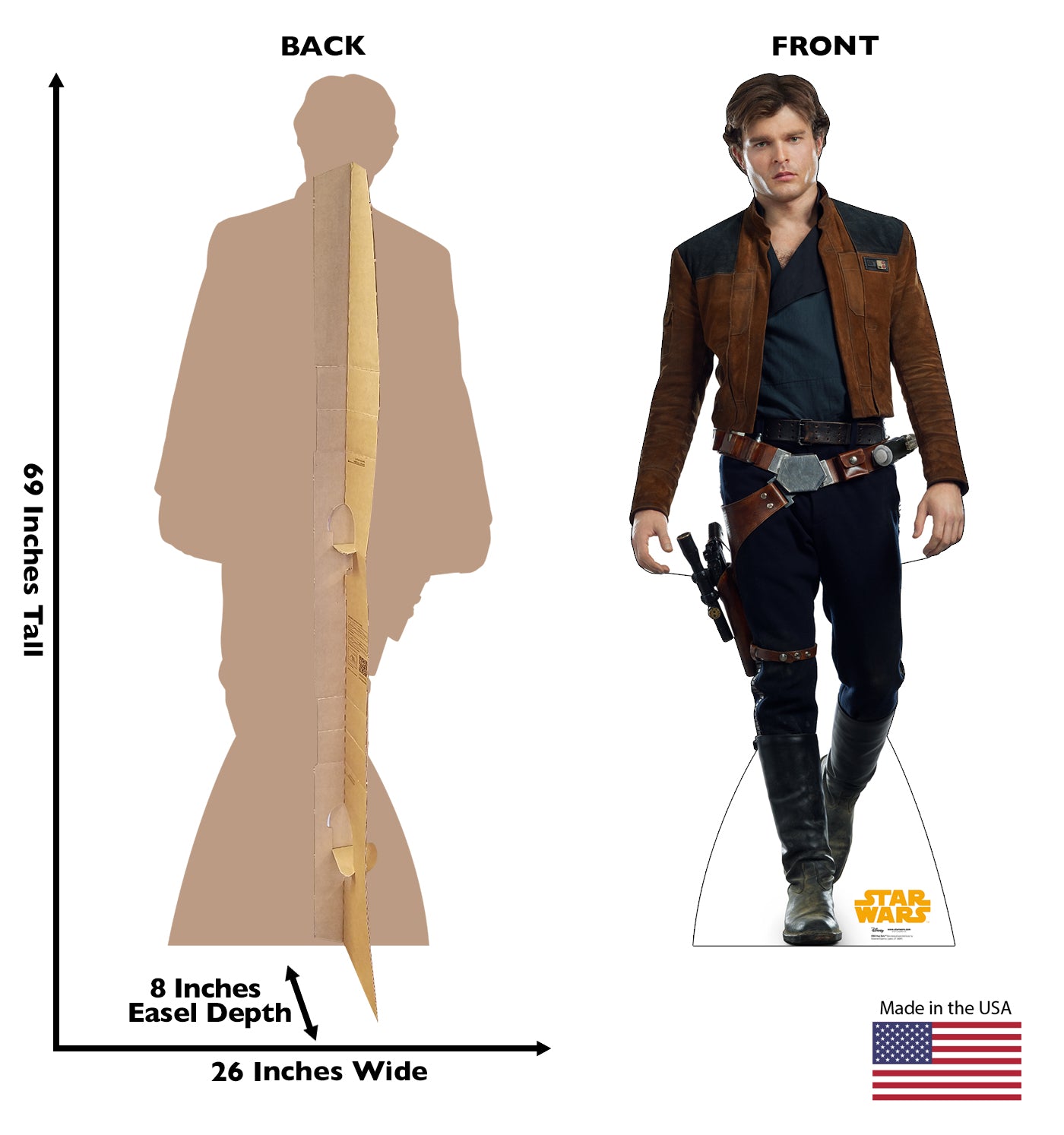 Life-Size Han Solo (Solo: A Star Wars Story) Cardboard Cutout - All Cutouts