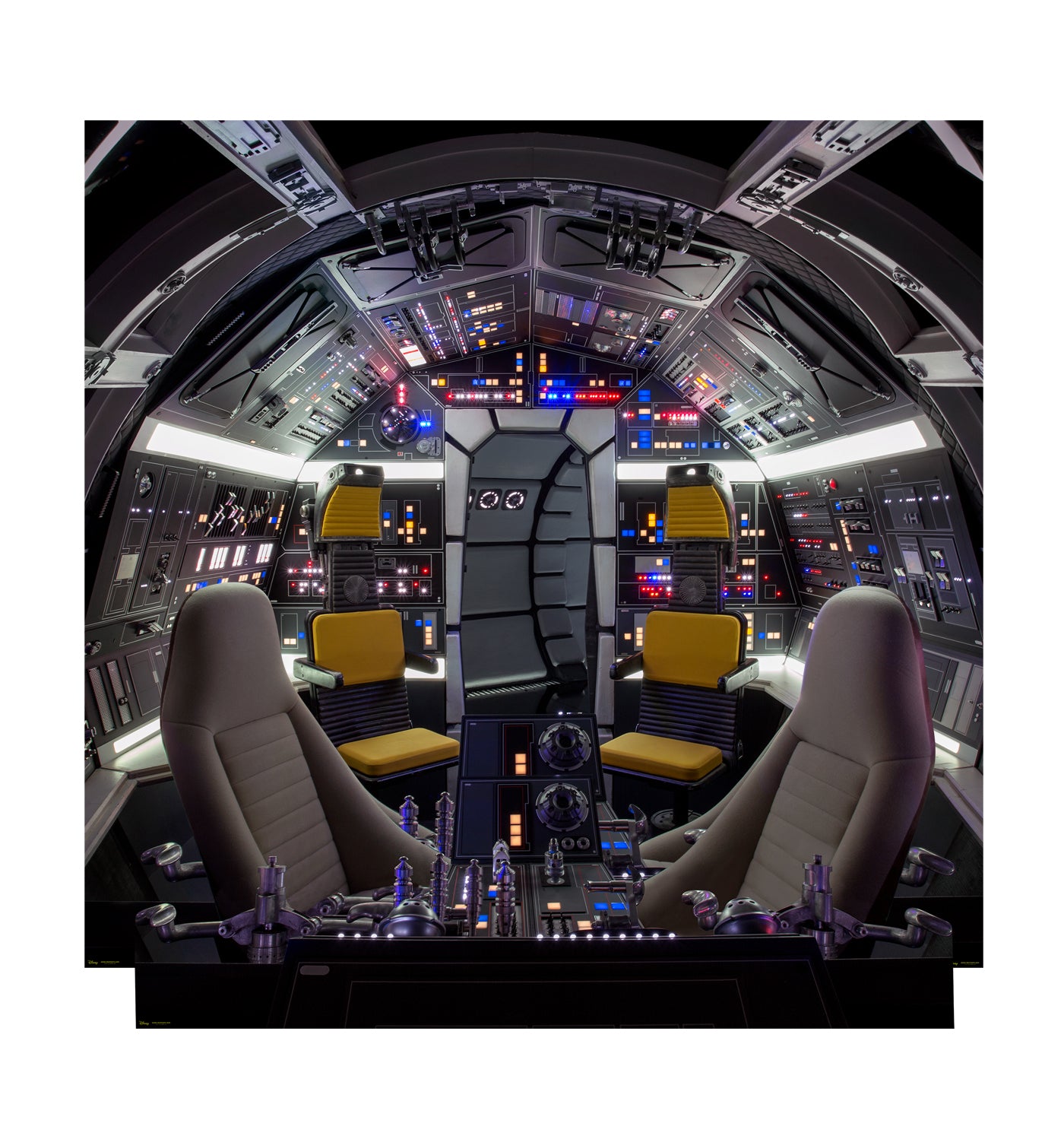 Millennium Falcon Cockpit Life-Size Backdrop