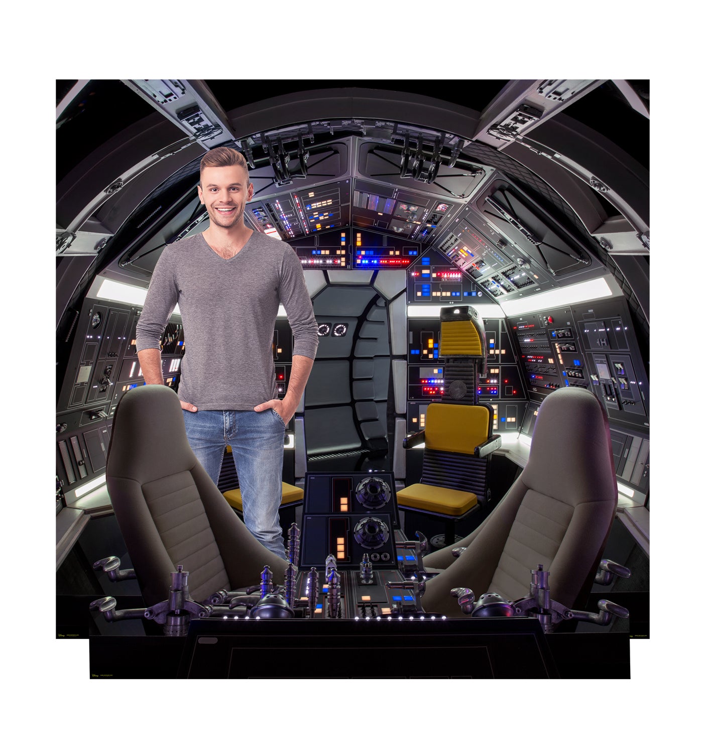 Millennium Falcon Cockpit Life-Size Backdrop