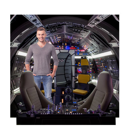 Millennium Falcon Cockpit Life-Size Backdrop