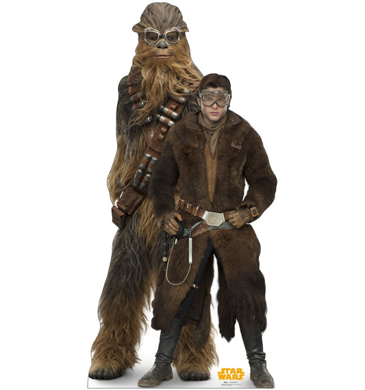 Life-Size Han Solo and Chewbacca Cardboard Cutout - All Cutouts