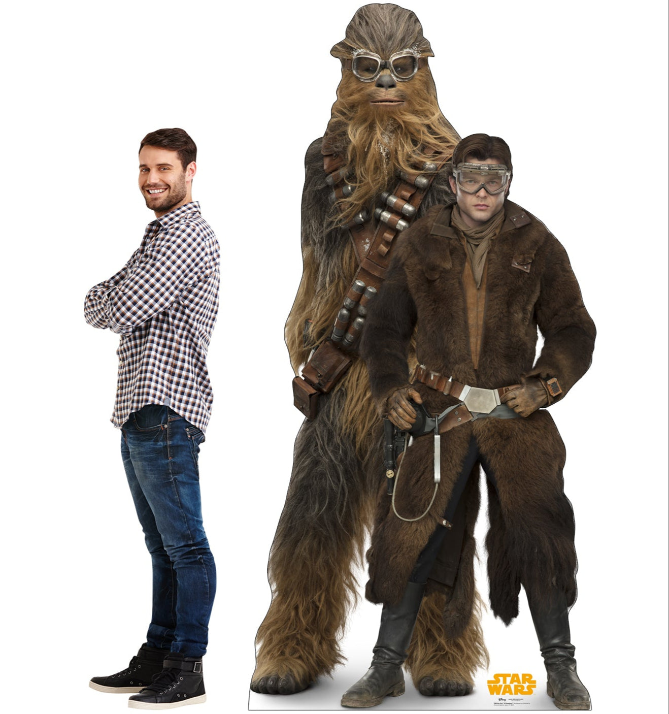 Life-Size Han Solo and Chewbacca Cardboard Cutout - All Cutouts