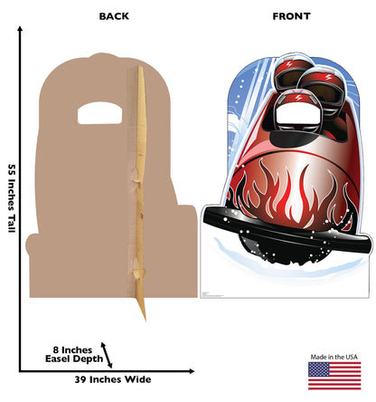 Life-Size Bobsled Stand-In Cardboard Cutout - All Cutouts