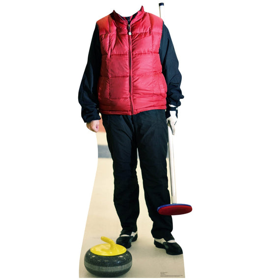 Life-Size Curling Stand-In Cardboard Cutout - All Cutouts