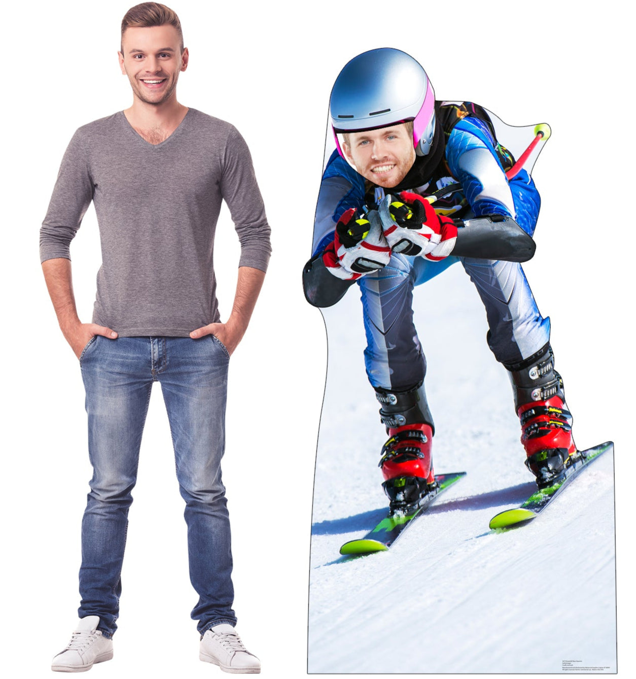 Life-Size Downhill Skier Stand-In Cardboard Cutout - All Cutouts