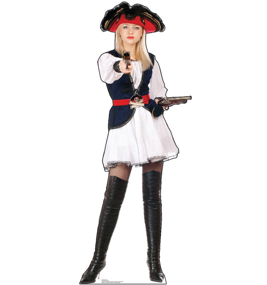 Life-Size Pirate Girl Cardboard Cutout - All Cutouts