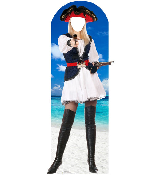 Life-Size Pirate Wench Stand-In Cardboard Cutout - All Cutouts