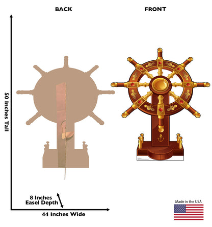 Life-Size Ship’s Wheel Cardboard Cutout - All Cutouts
