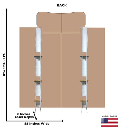 Circus Backdrop Double Wide with Header Cardboard Cutout - All Cutouts