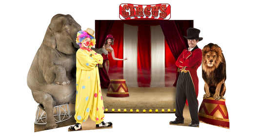 Circus Theme Backdrop Set Cardboard Cutout