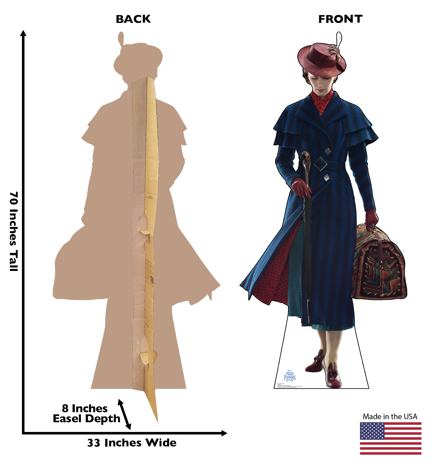 Life-Size Mary Poppins Cardboard Cutout - All Cutouts