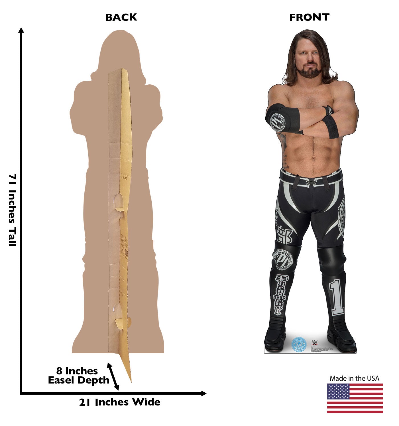 Life-Size AJ Styles (WWE) Cardboard Cutout - All Cutouts