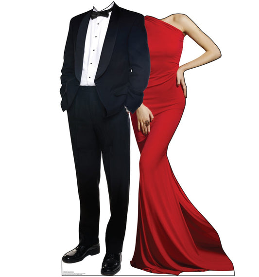 Life-Size Red Carpet Couple Stand-In Cardboard Cutout - All Cutouts