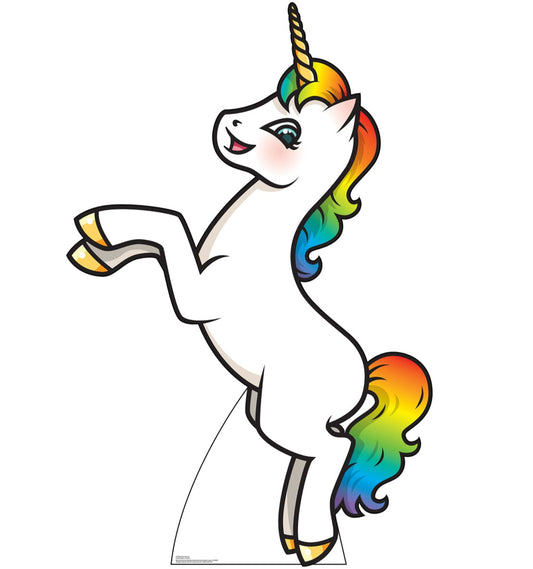 Life-Size Rainbow Unicorn Cardboard Cutout - All Cutouts