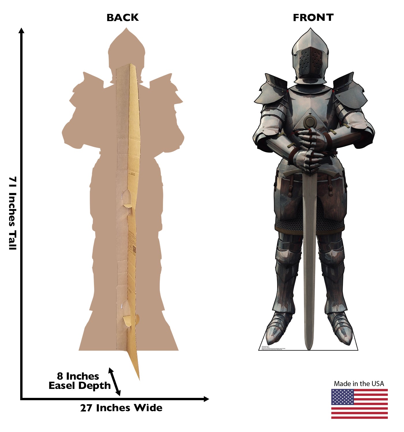 Life-Size Knight in Armor Cardboard Cutout - All Cutouts