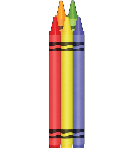 Life-Size Coloring Crayons Cardboard Cutout - All Cutouts