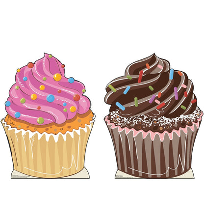 Life-Size Cupcakes with Model Cardboard Cutout - All Cutouts