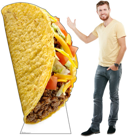 Life-Size Taco with Model Cardboard Cutout - All Cutouts