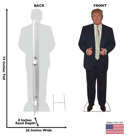 Outdoor Life-Size Standee of President Donald Trump