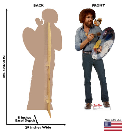 Life-Size Bob Ross and Friend Cardboard Cutout - All Cutouts