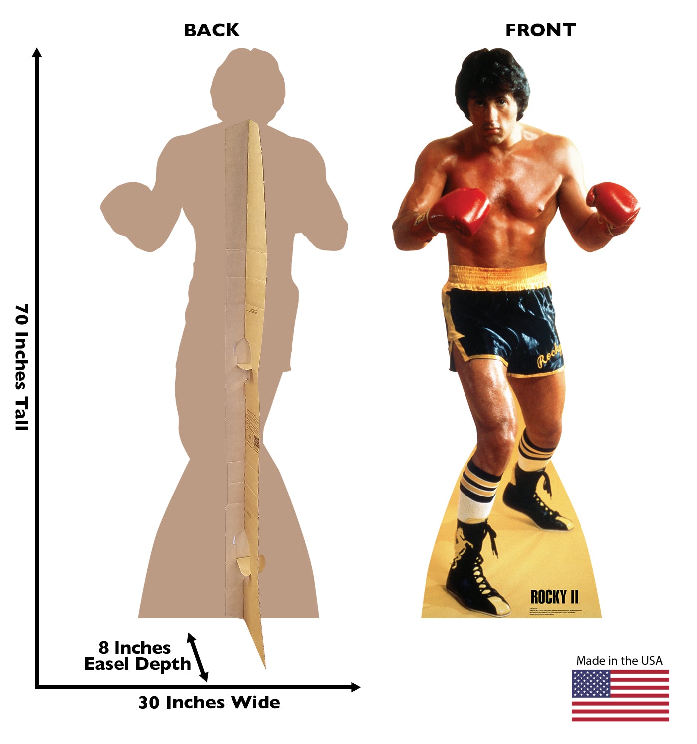 Life-Size Rocky (Rocky II) Cardboard Cutout - All Cutouts