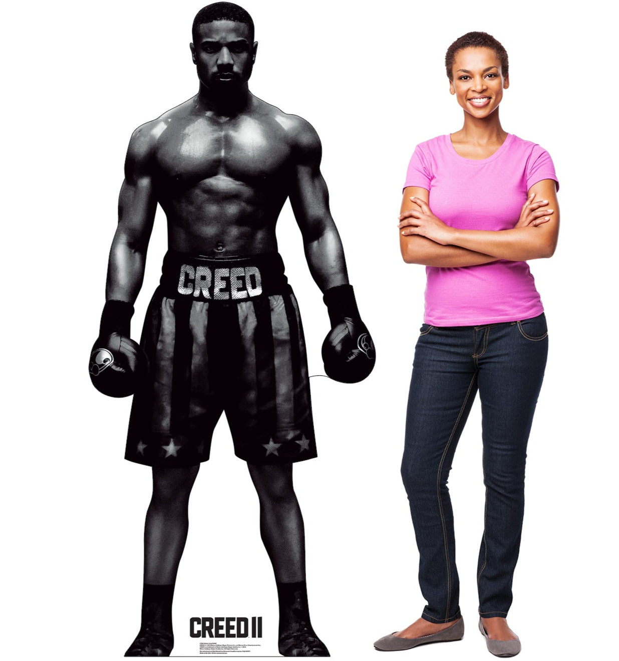 Life-Size Adonis Creed (Black and White) Cardboard Cutout - All Cutouts