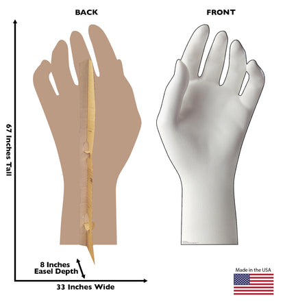 Life-Size Ceramic Hand Cardboard Cutout - All Cutouts
