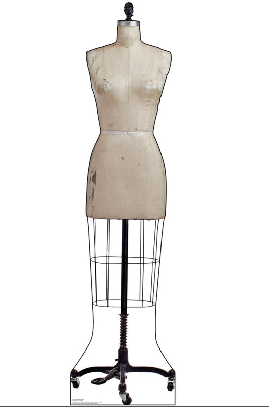 Life-Size Old Dress Mannequin Cardboard Cutout - All Cutouts
