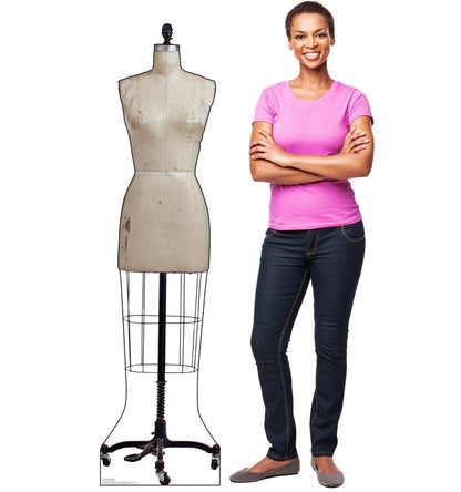 Life-Size Old Dress Mannequin Cardboard Cutout - All Cutouts