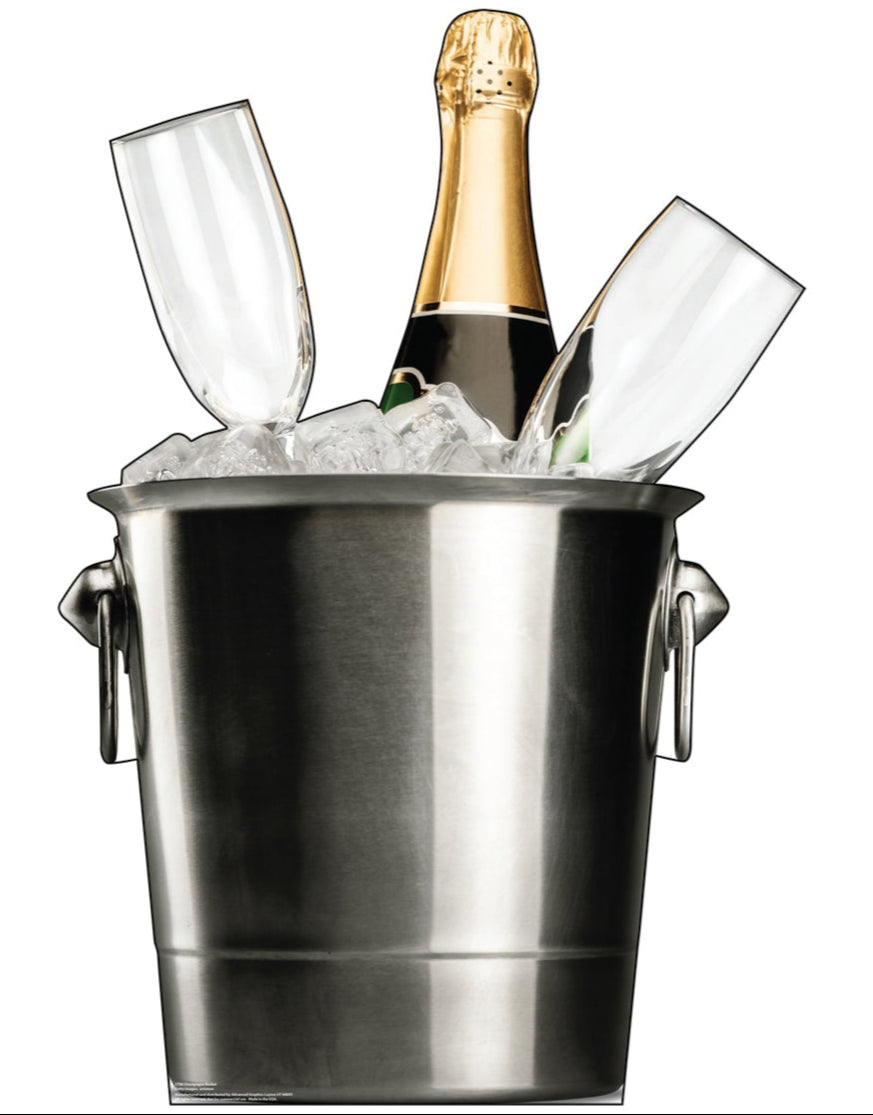 Life-Size Champagne Bucket Cardboard Cutout - All Cutouts