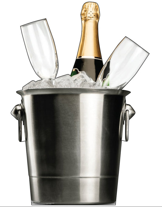 Life-Size Champagne Bucket Cardboard Cutout - All Cutouts