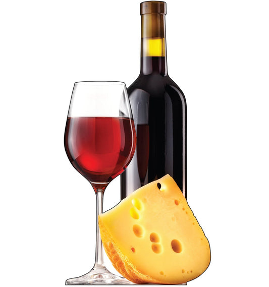 Life-Size Cheese and Wine Cardboard Cutout - All Cutouts