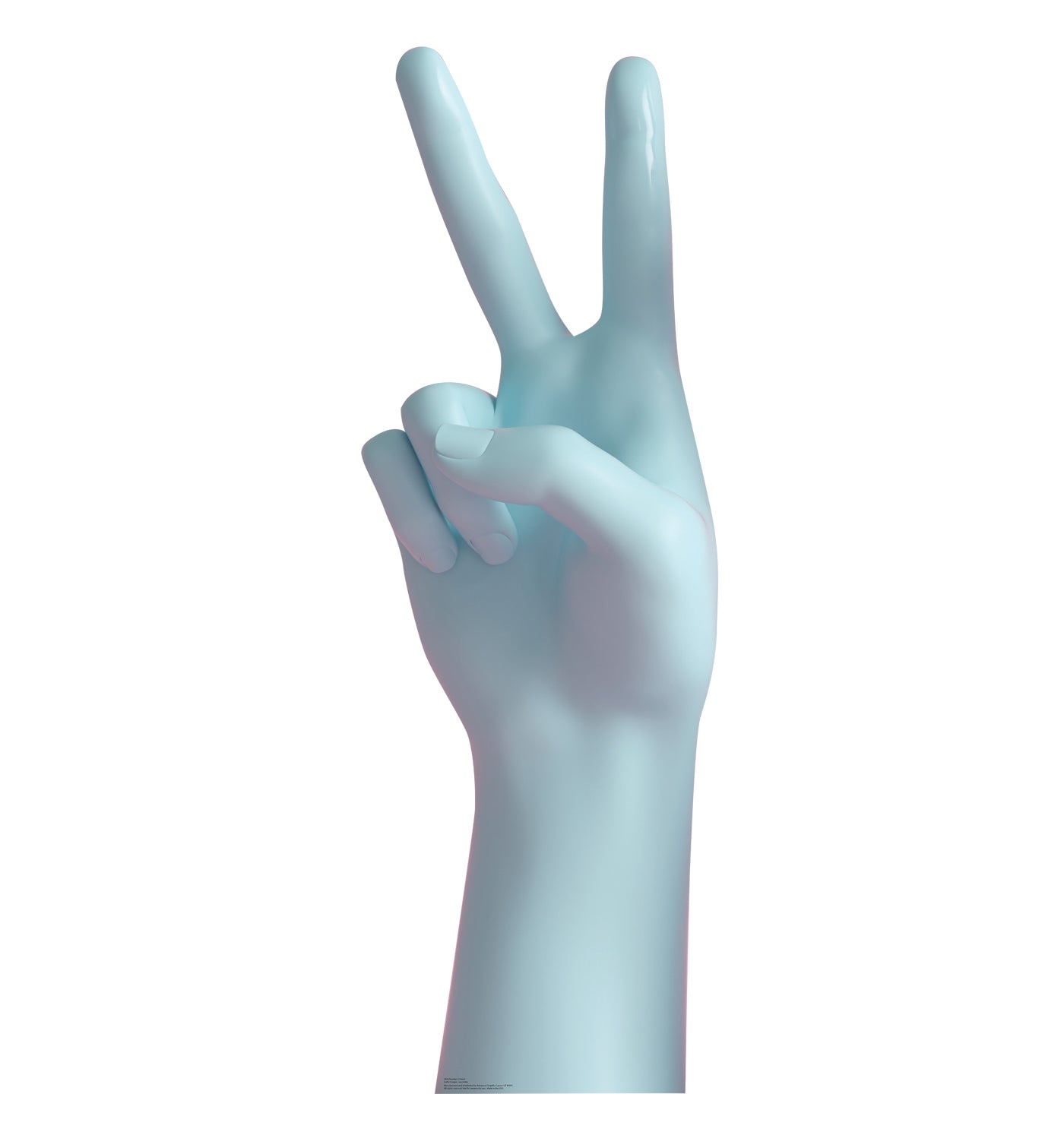 Life-Size Number 2 Hand Cardboard Cutout