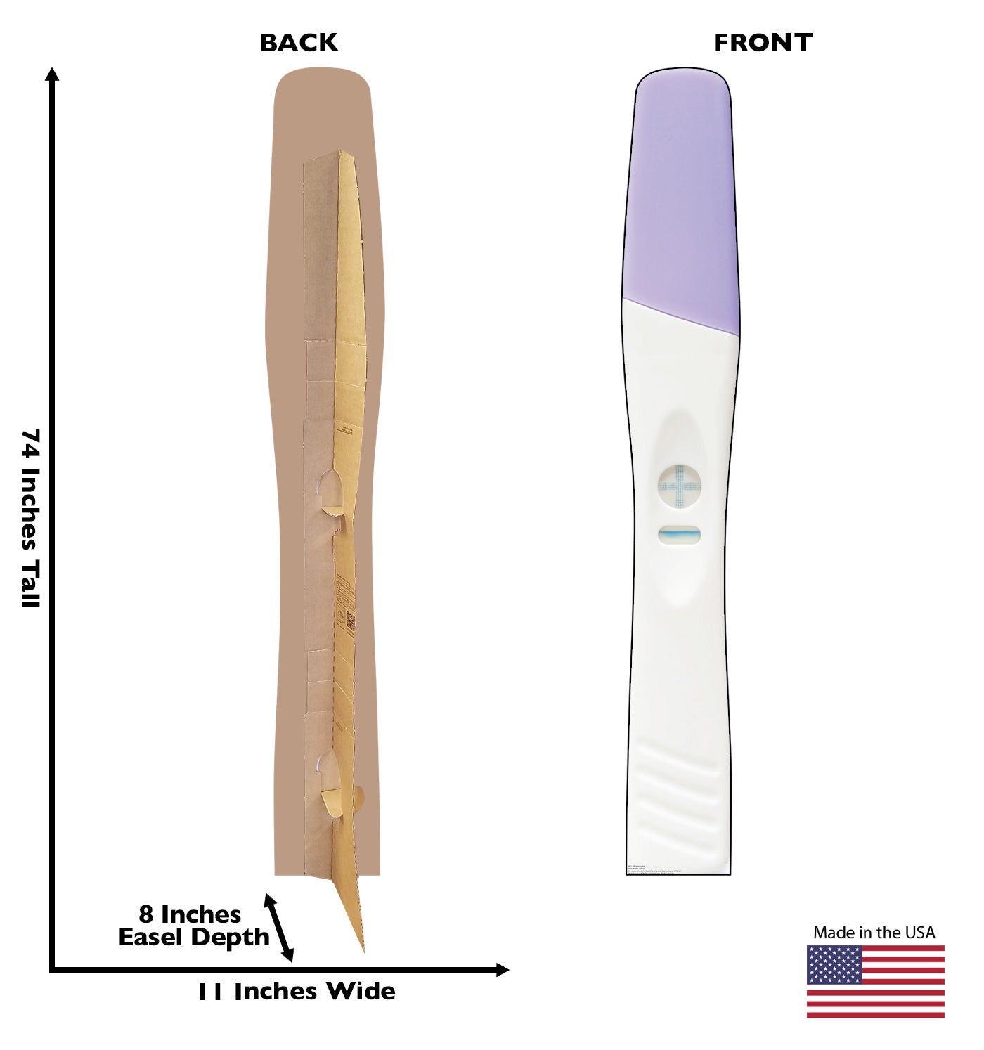 Life-Size Positive Pregnancy Test Cardboard Cutout - All Cutouts