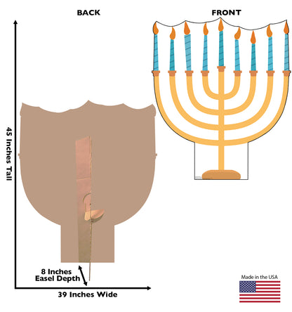 Life-Size Hanukkah Menorah Cardboard Cutout - All Cutouts