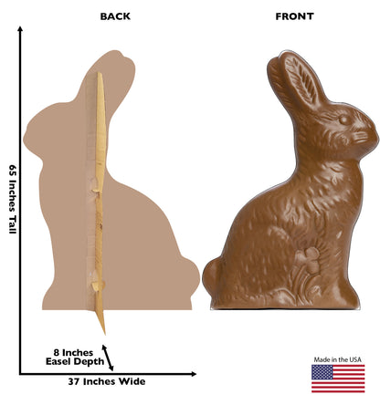 Life-Size Chocolate Easter Bunny Cardboard Cutout - All Cutouts